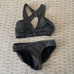 Albion Gingham Knot Bikini XS